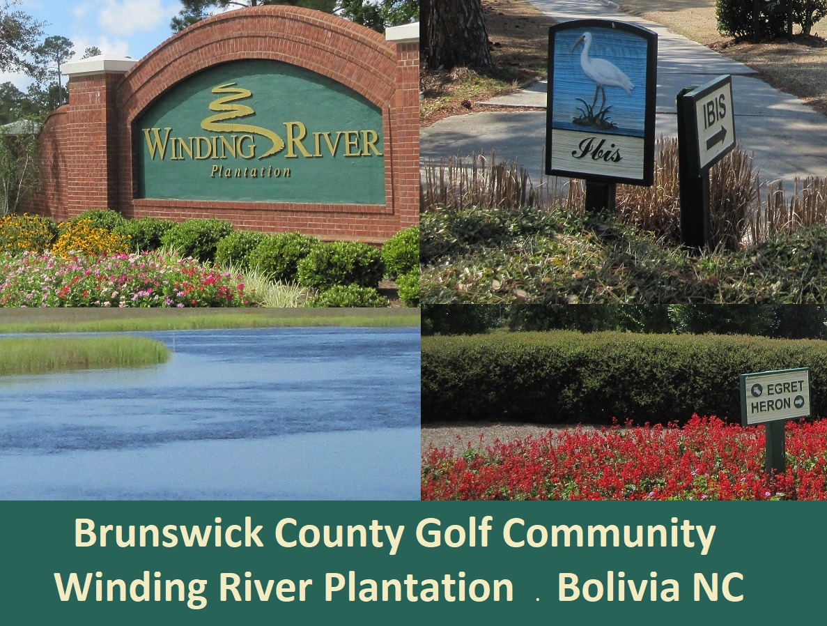 pictures of the river and golf course at Winding River Plantation